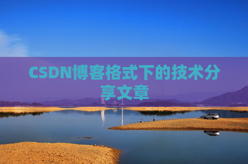 CSDN博客格式下的技术分享文章